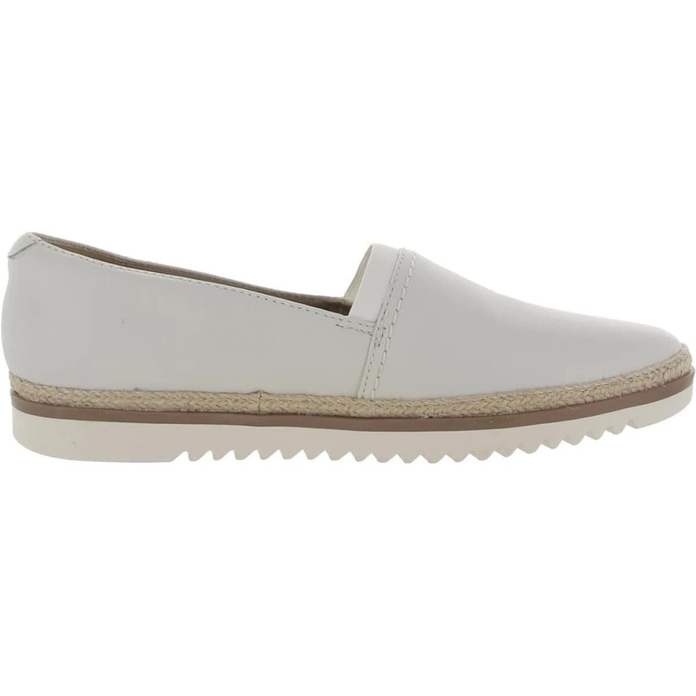 Clarks Women's Serena Paige Loafers White Leather 7 1/2 M